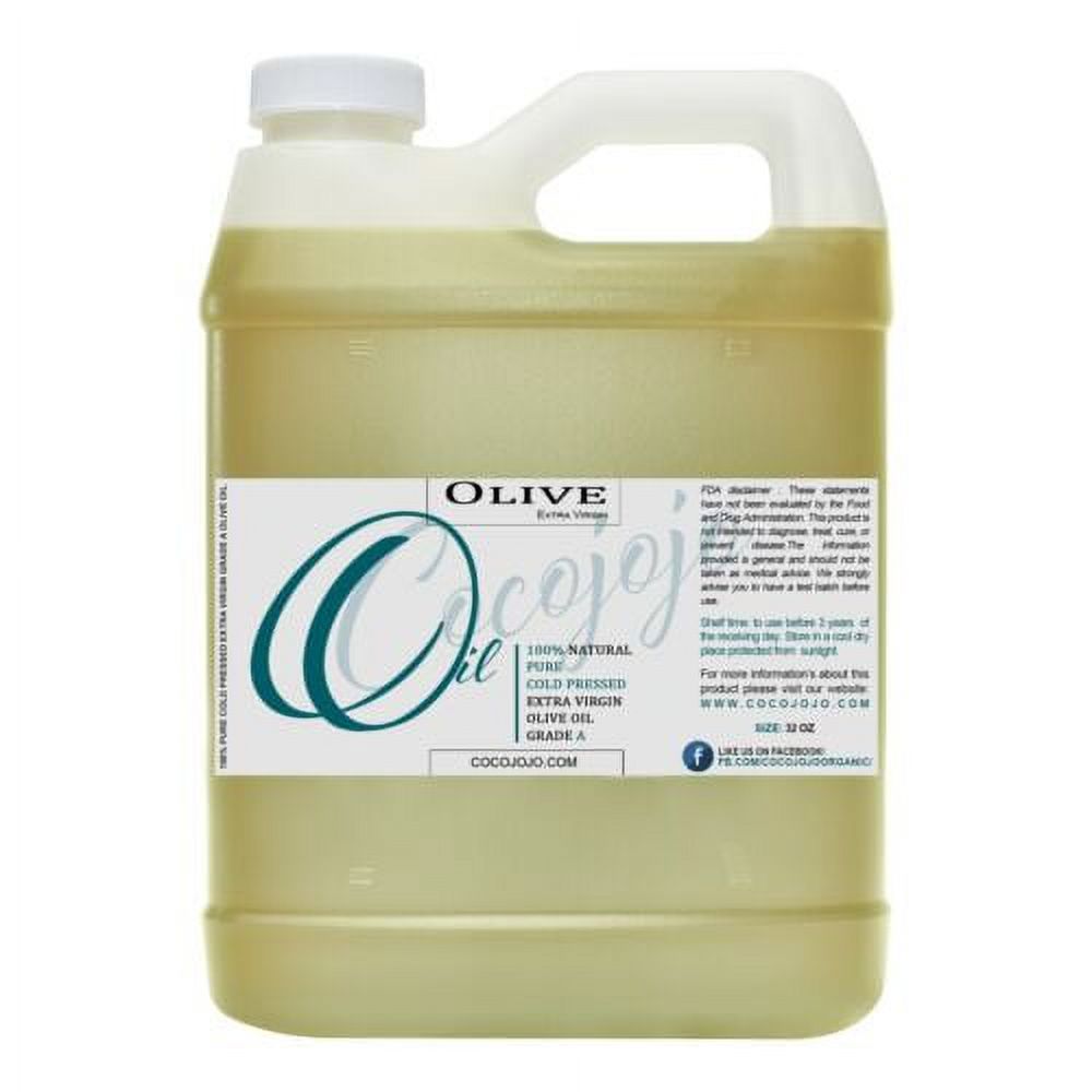 Premium olive oil 100% pure unrefined extra virgin bulk 32 oz - 1 gallon  grade a, 32 oz / 1 Quart
